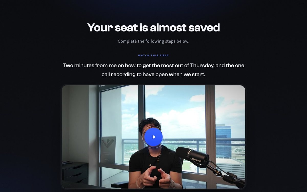 Thank-you page preview